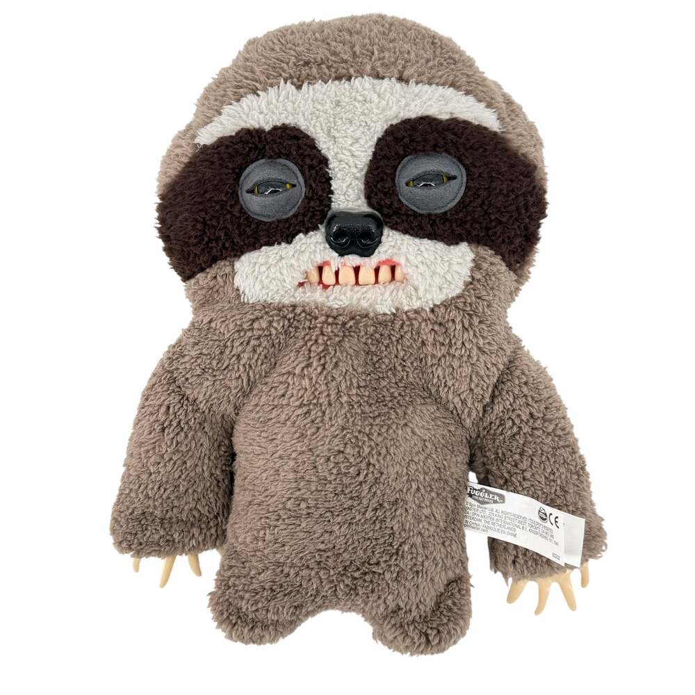 Fuggler Sickening Sloth Original Spin Master 12” Grey Ugly Monster Plush